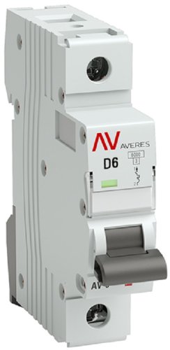 Выключатель автоматический EKF Averes AV-6 1п 6А D 6кА картинка